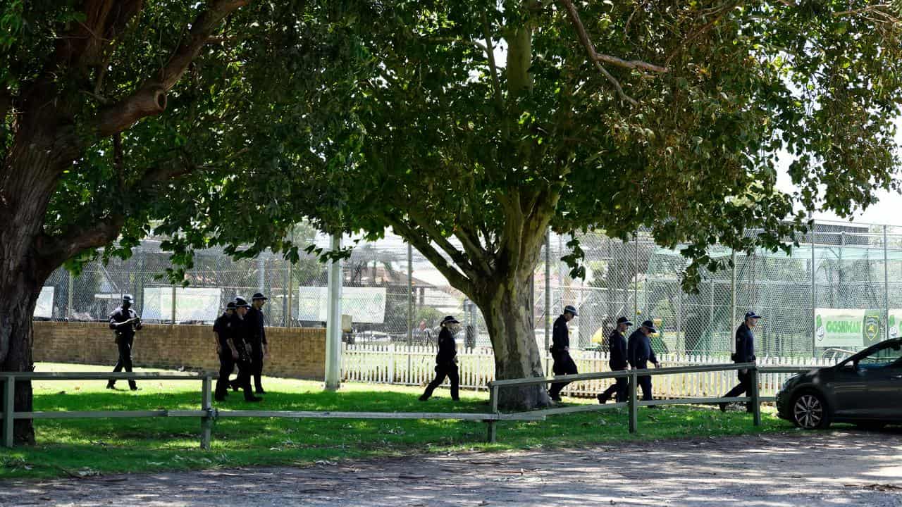 Police investigate a fire at a Sydney childcare centre.