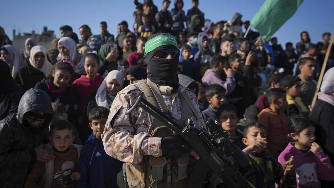 A Hamas fighter