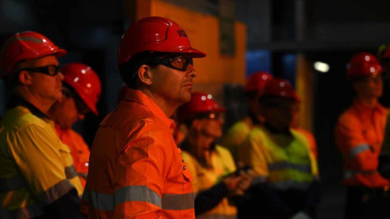 Workers from BHP and Rio Tinto