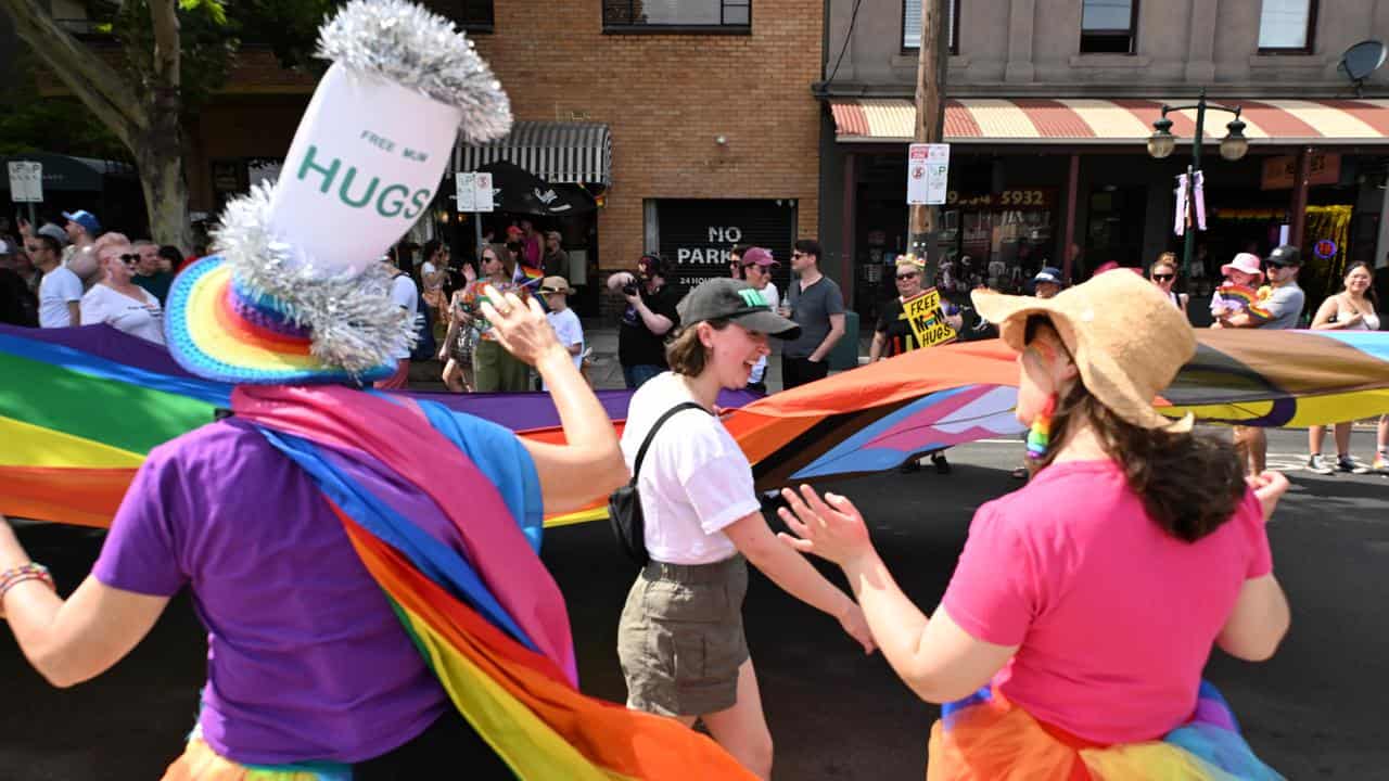 People participate in the Midsumma Pride March