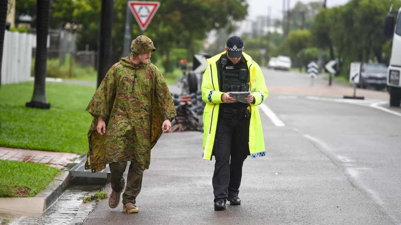 Qld Police and the army personnel