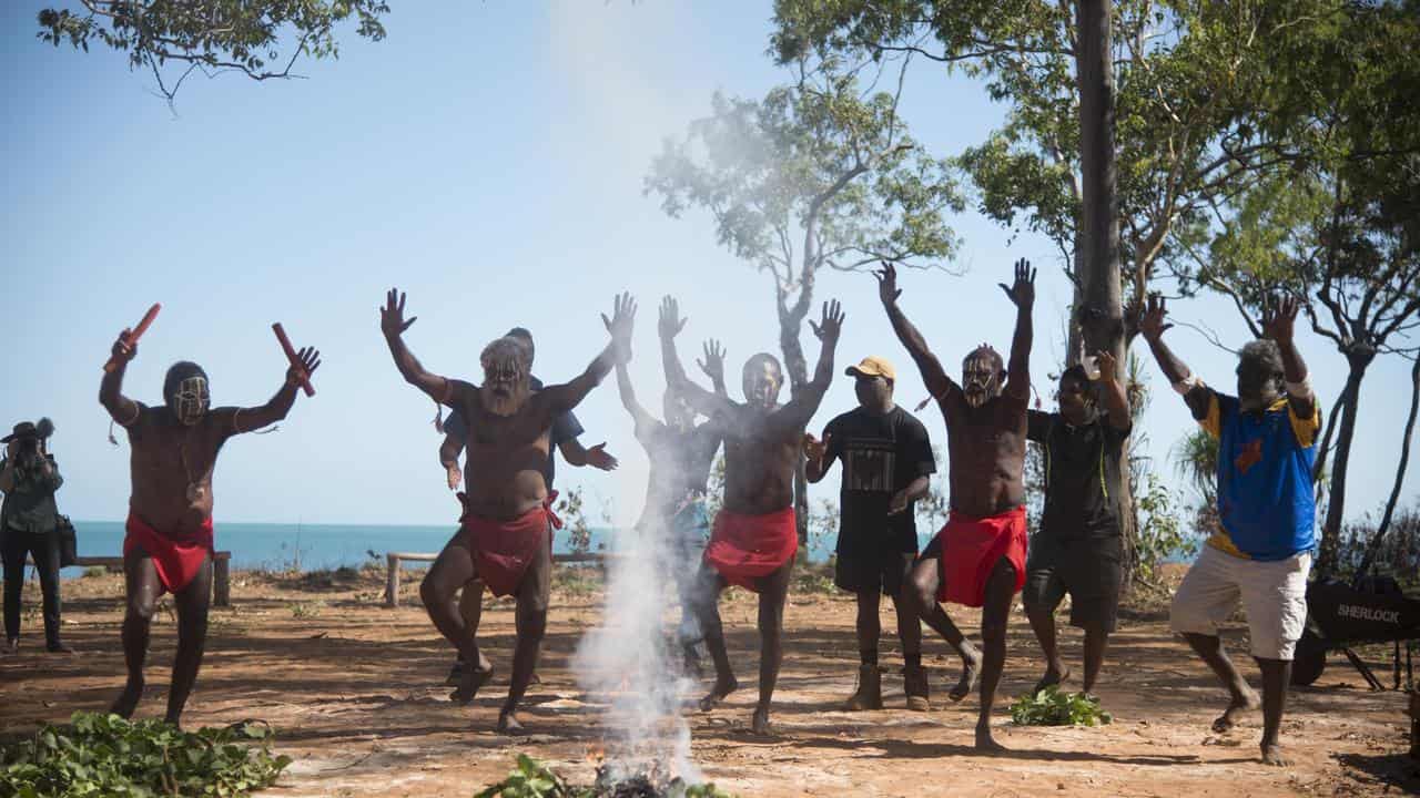 Manupi people's traditional dance at Pitjamirra on Melville Island,