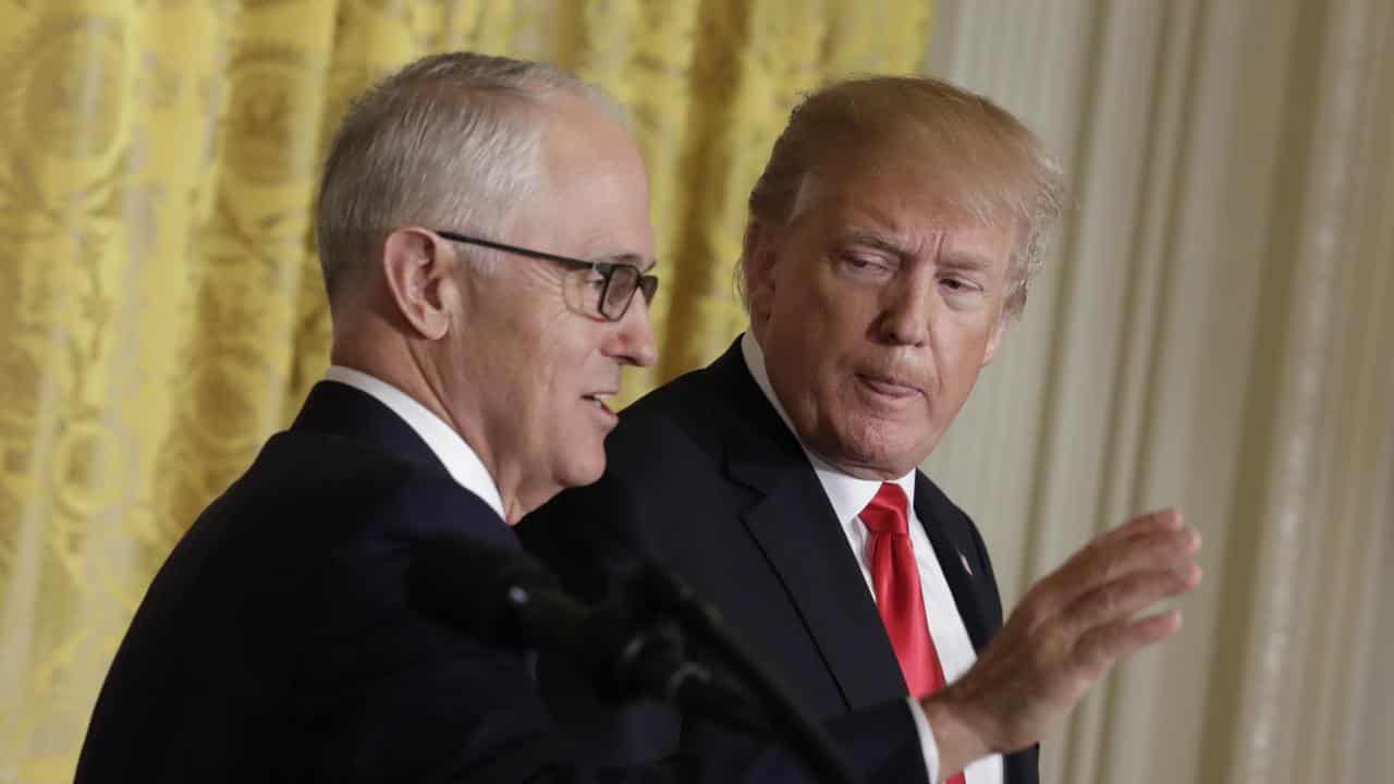 Malcolm Turnbull and Donald Trump