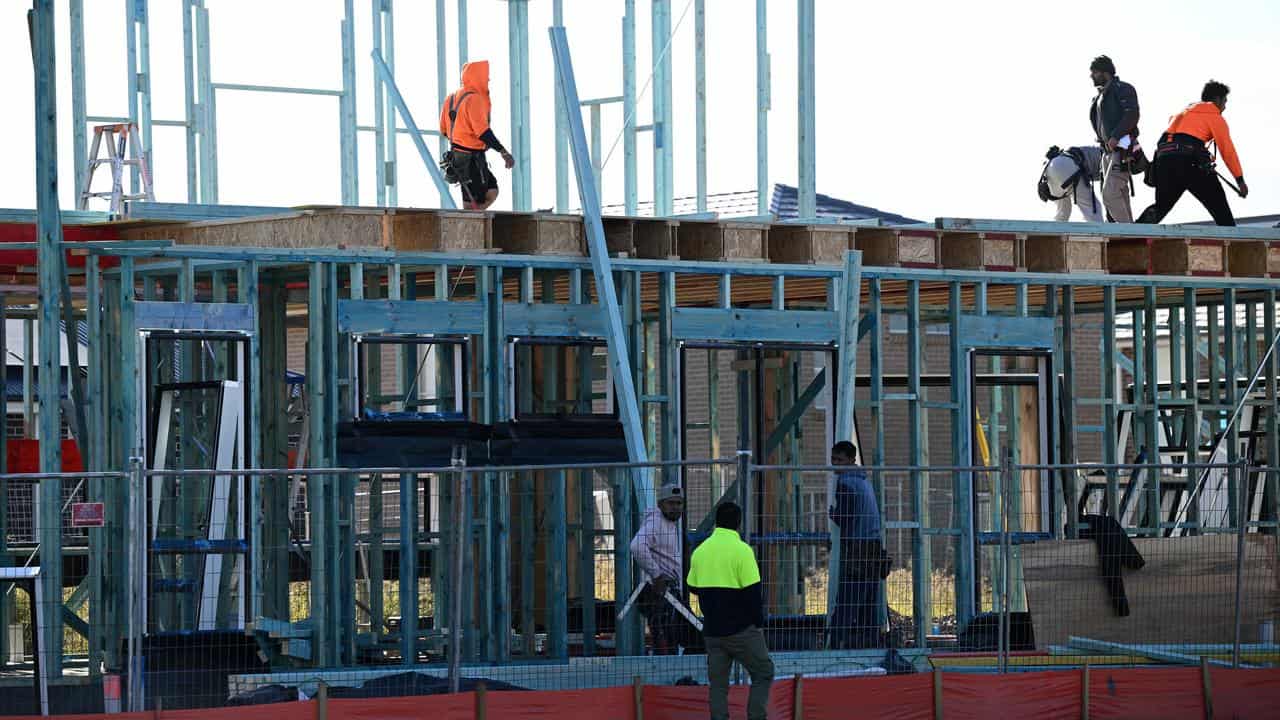 Housing construction is seen in Sydney