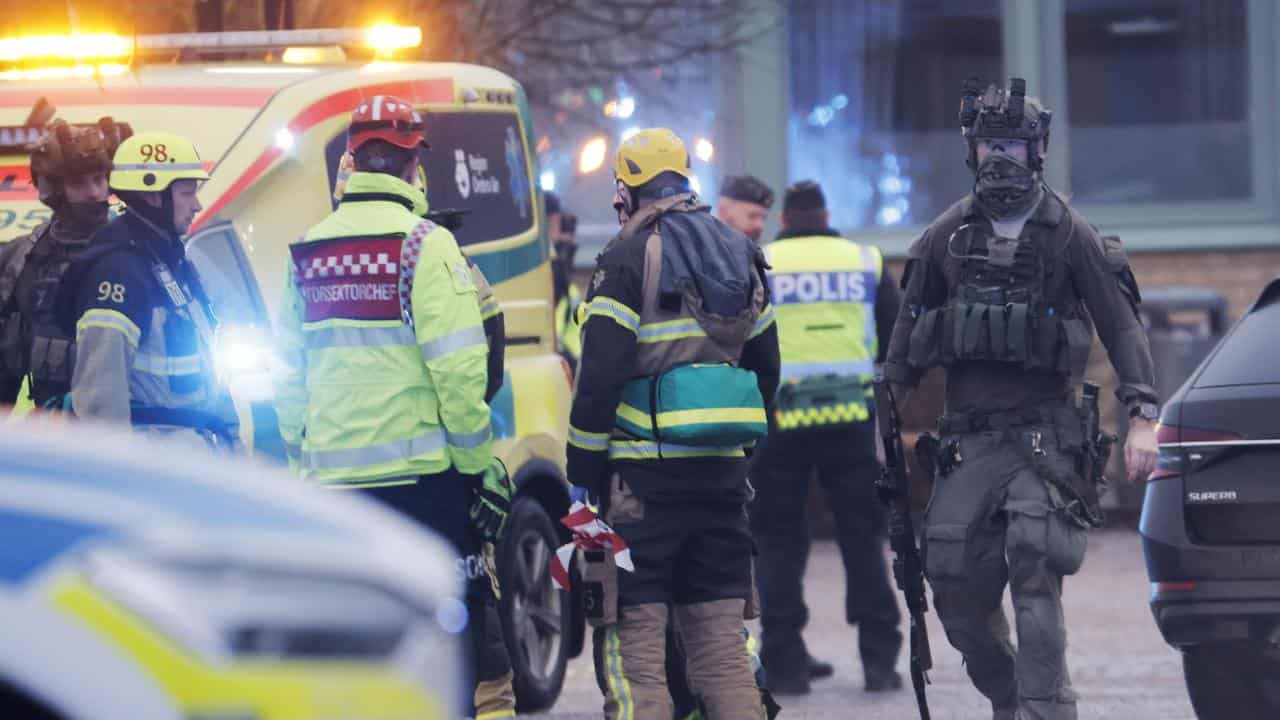 Emergency services at a school