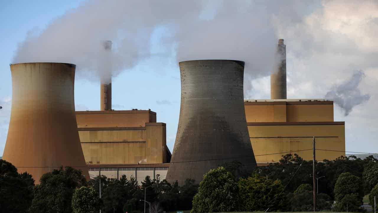 The Yallourn Power Station in Yallourn