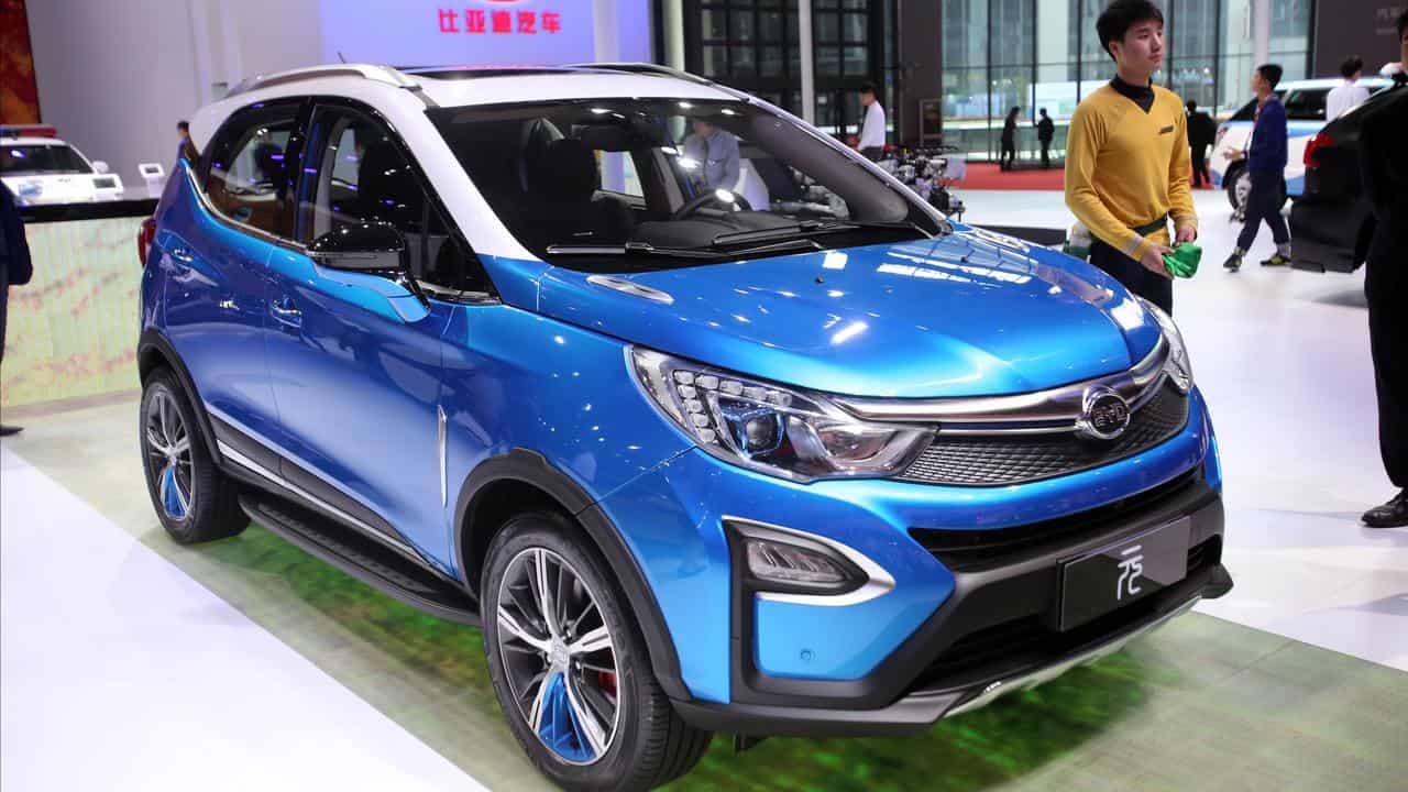 A BYD Yuan plug-in hybrid SUV