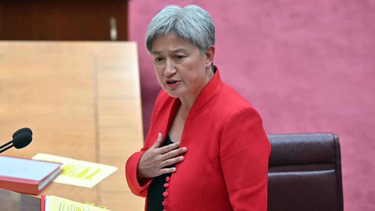 Minister for Foreign Affairs Penny Wong during Question Time