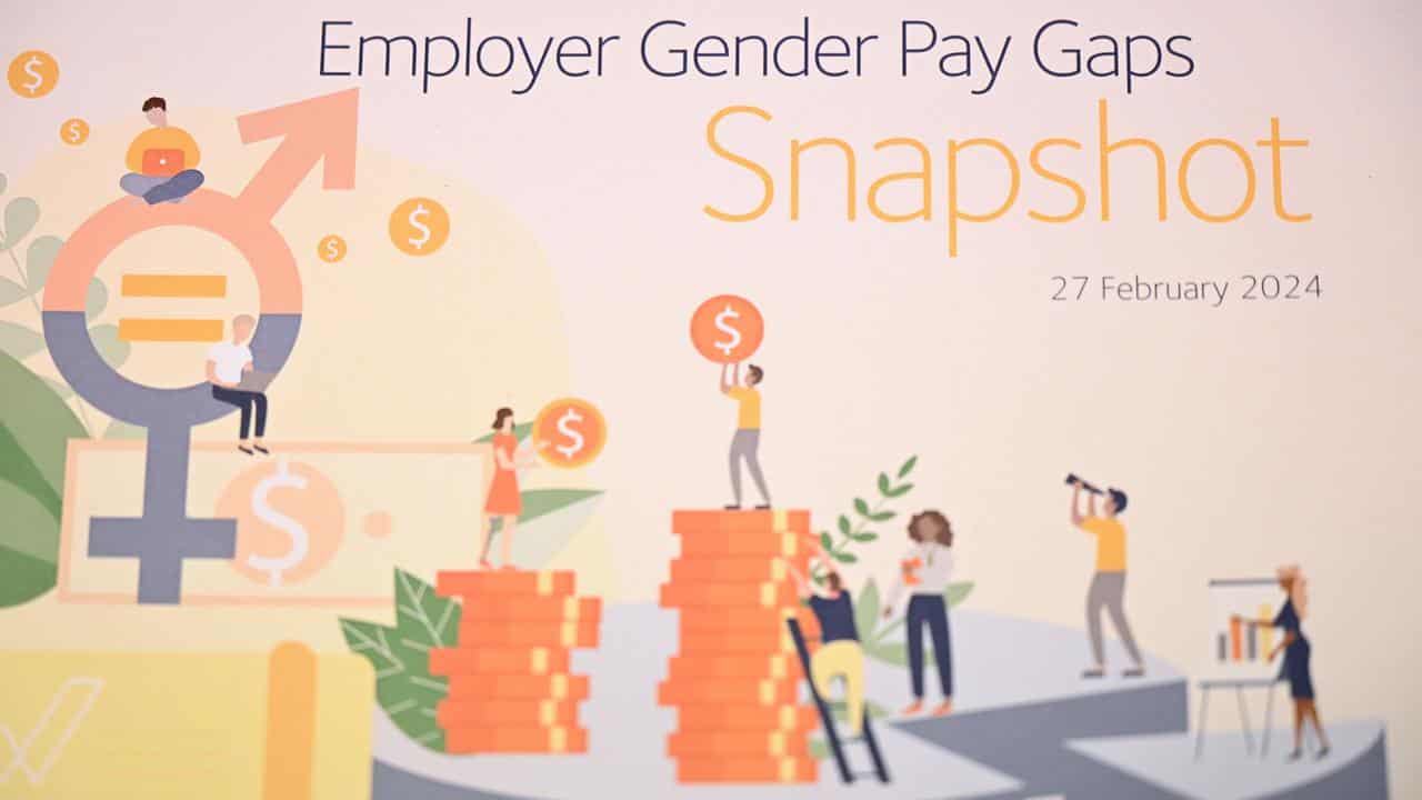 The cover of the ‘Employer Gender Pay Gaps Snapshot’ in 2024