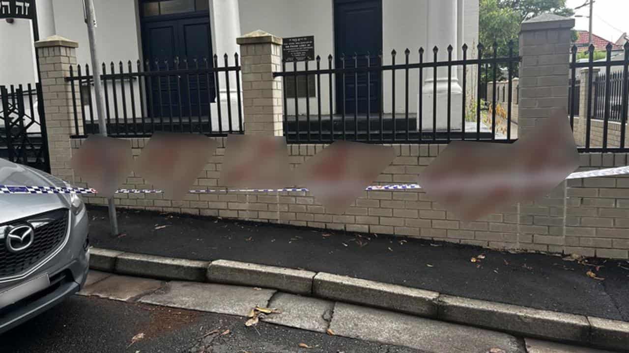 Swastikas daubed on a synagogue in Newtown