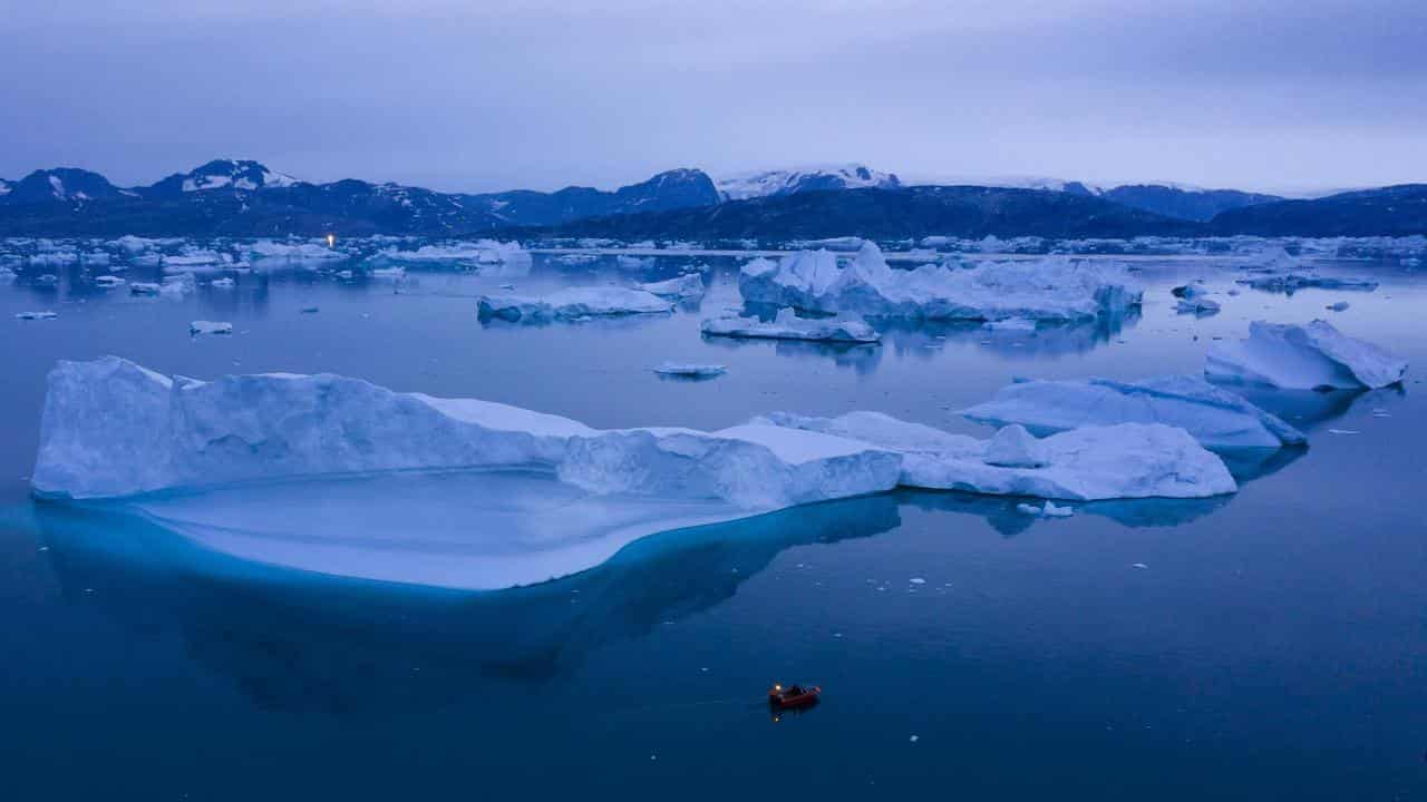 Icebergs in eastern Greenland in 2019.