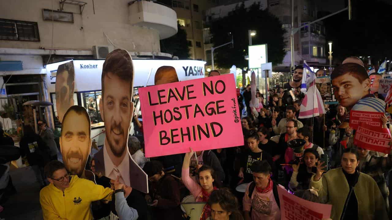 Protest at the US embassy in Tel Aviv