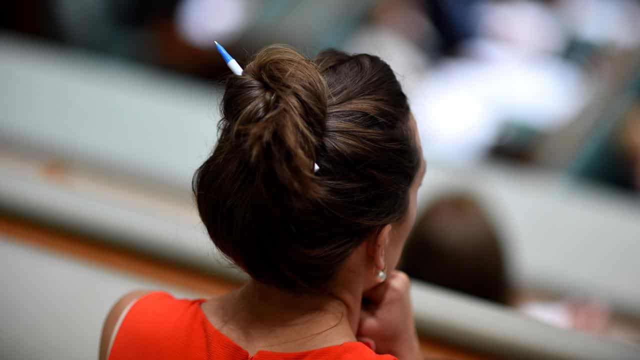 Woman sits in parliament