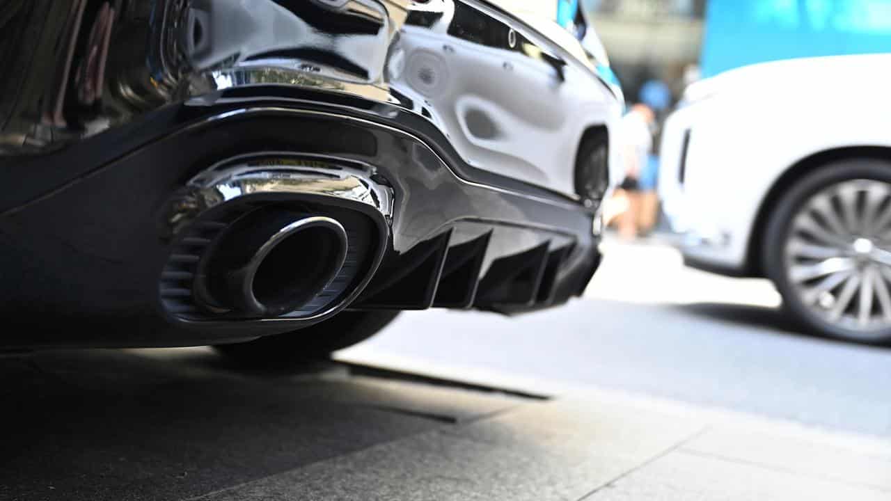 A close up of a vehicle exhaust pipe in Sydney