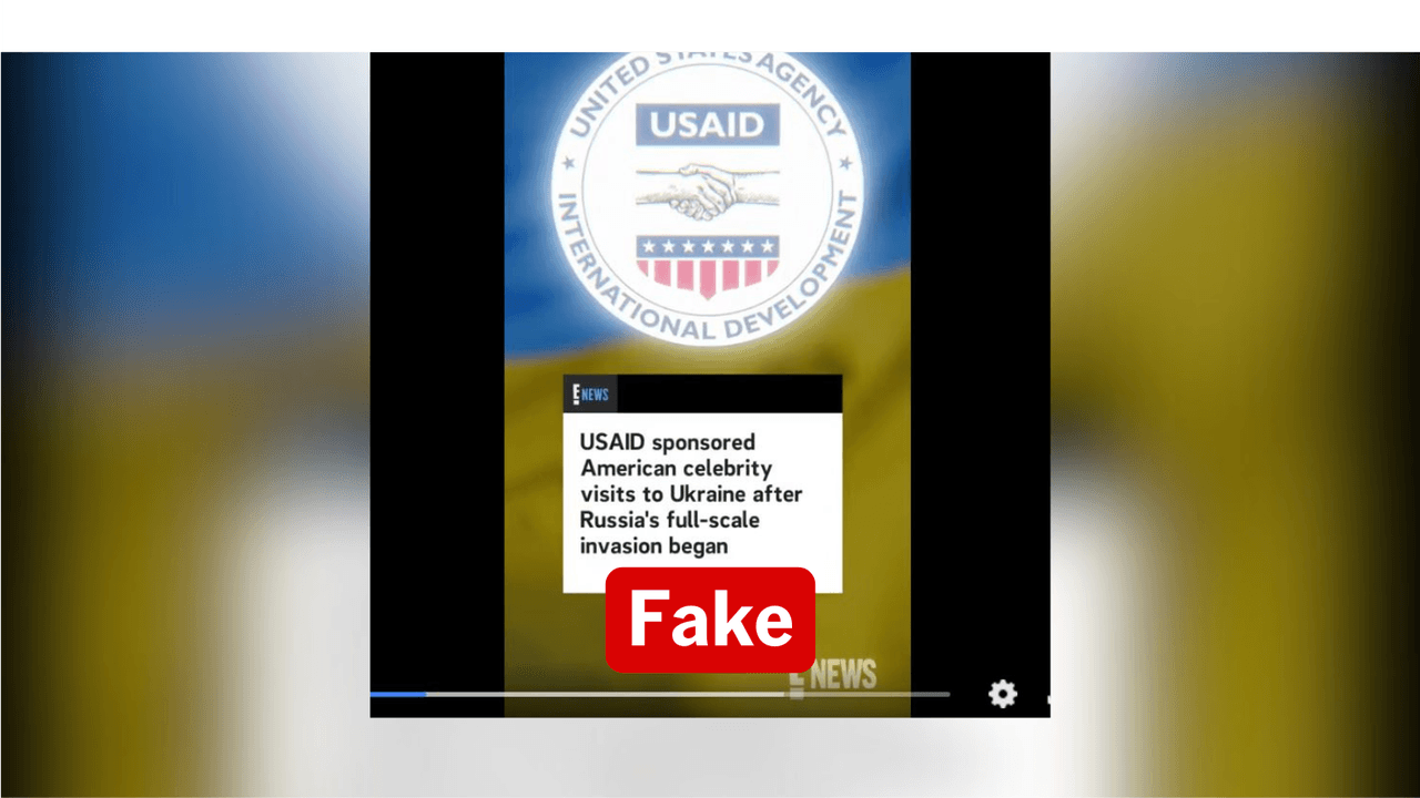 Screenshot of a Facebook post making false claims about USAID.