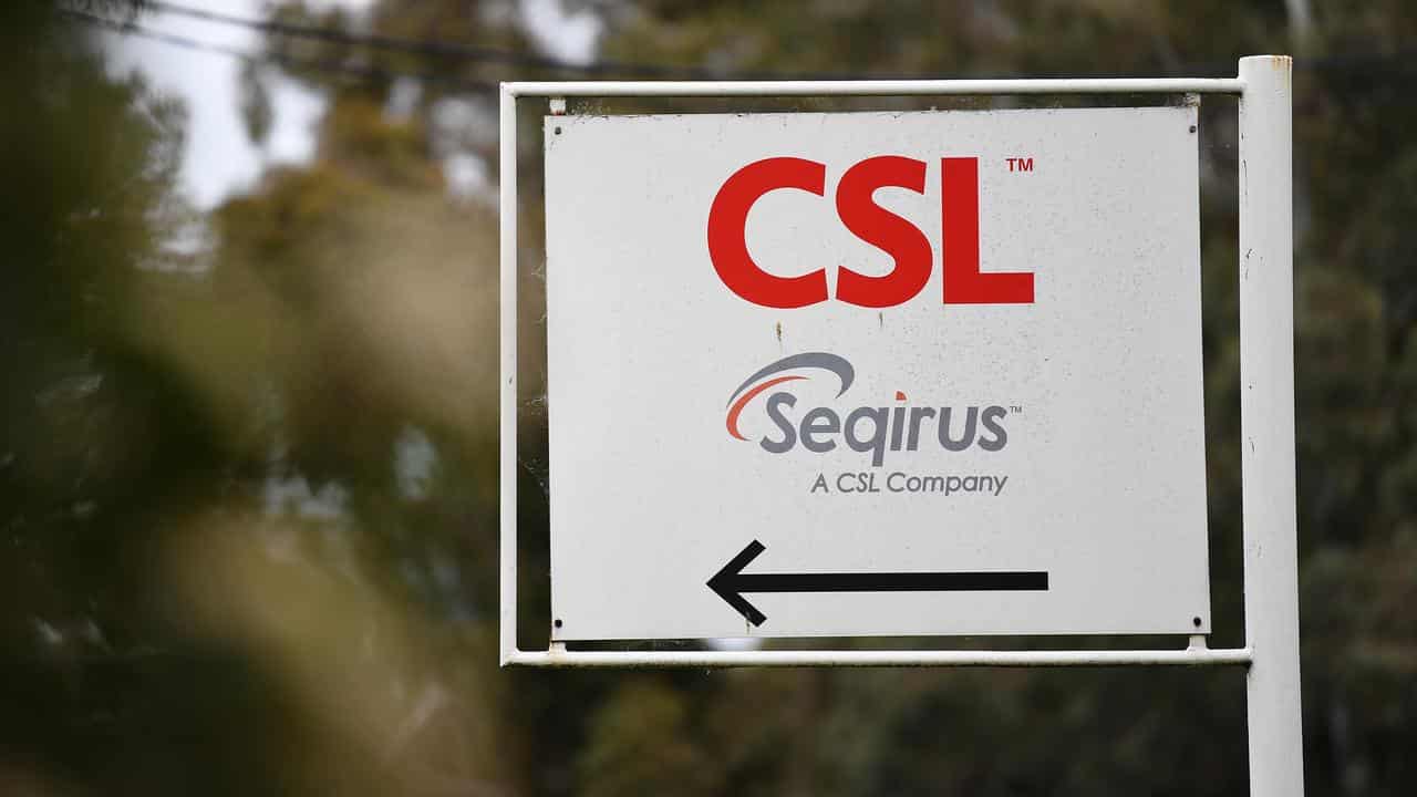 Signage for CSL in Melbourne (file image)