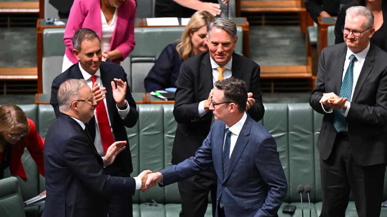 Stephen Jones in parliament 