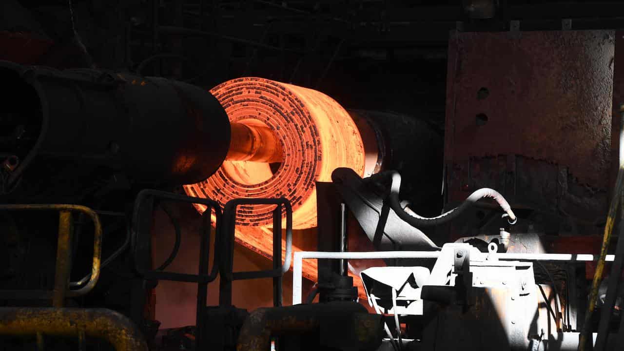 The Port Kembla Steelworks in NSW (file image)