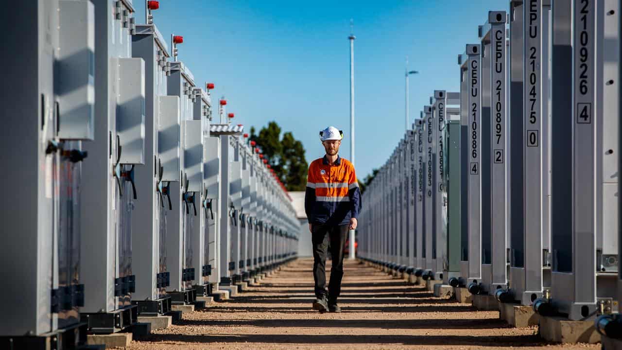 AGL’s grid-scale battery on Torrens Island, near Adelaide (file image)