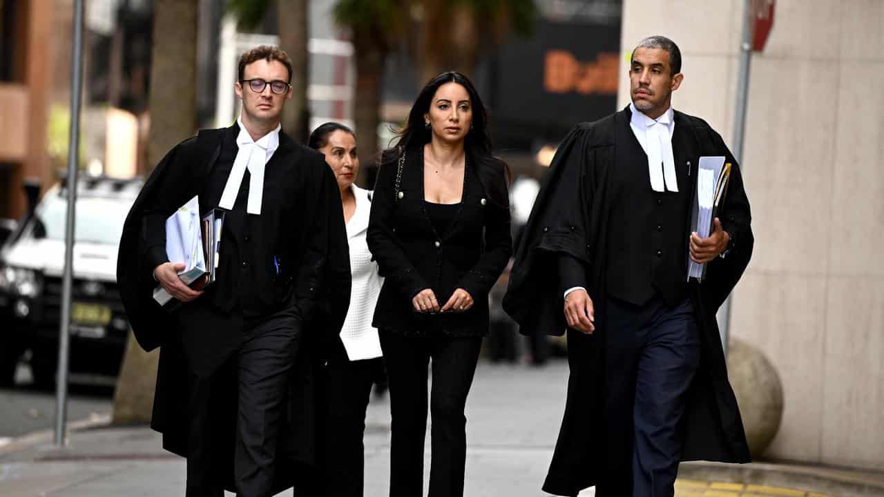 Antoinette Lattouf and her barristers