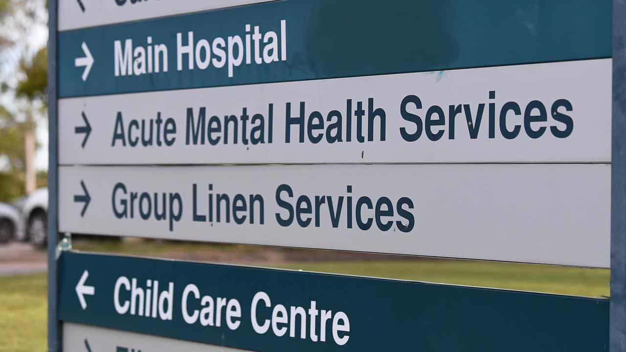 A sign for a mental health unit