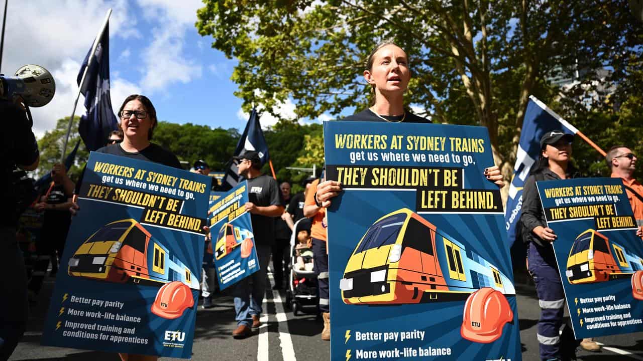 SYDNEY TRAINS UNION RALLY