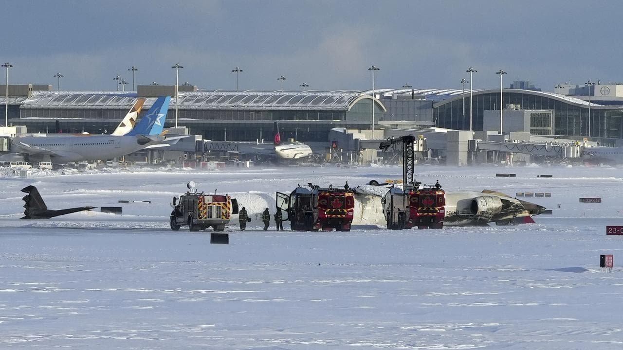 Plane crash at Toronto's Pearson International Airport