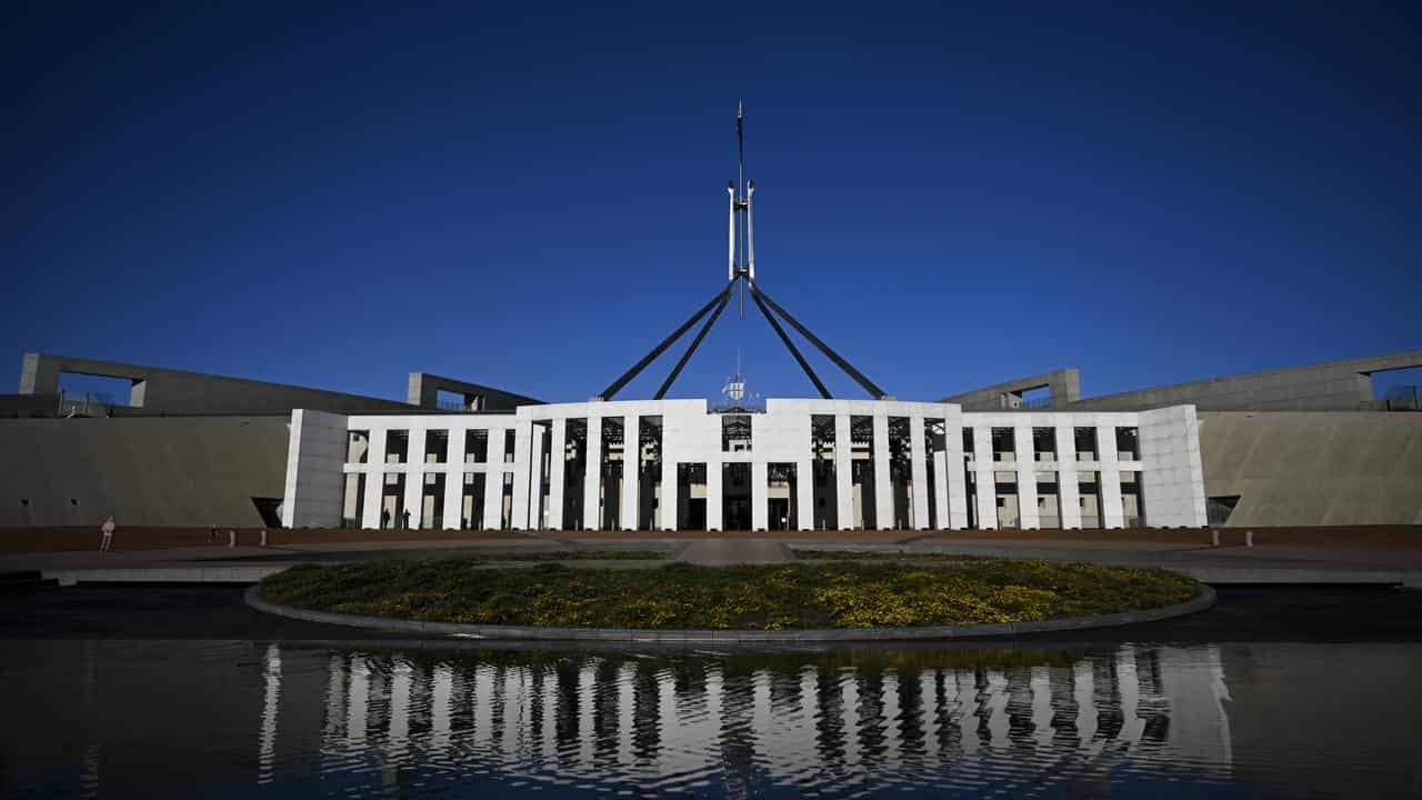 The federal parliament building.