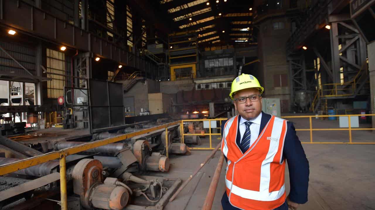 GFG chair Sanjeev Gupta at the Whyalla Steelworks