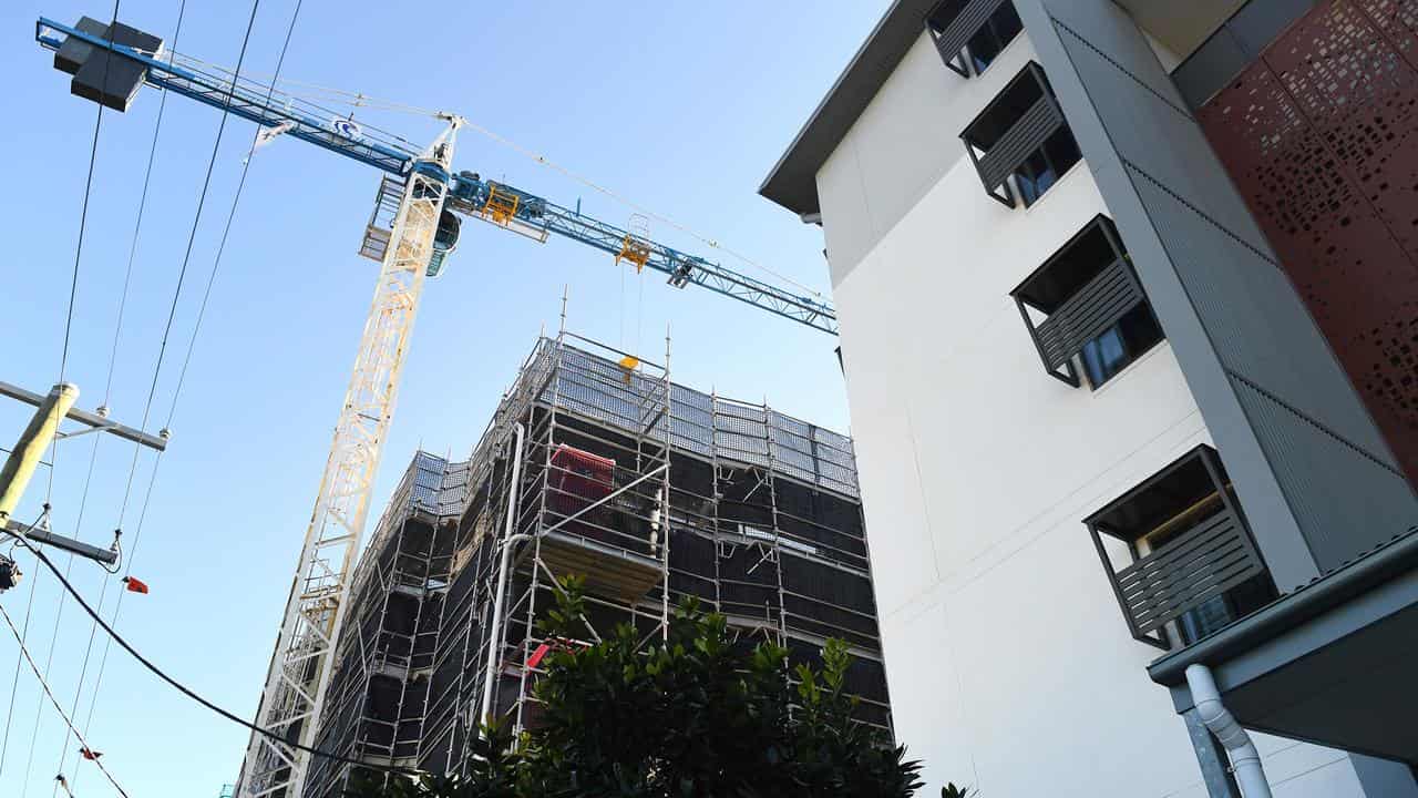 Apartment building under construction