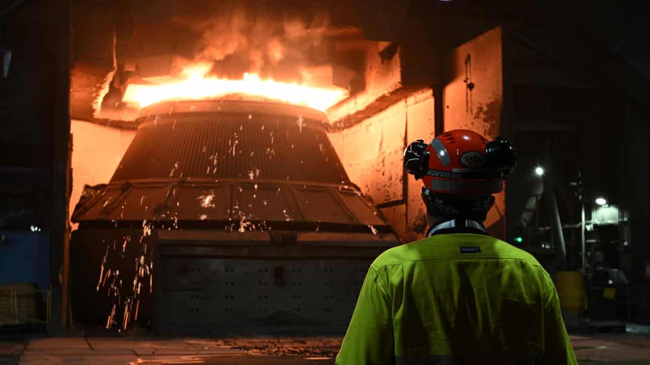 Steel making at Port Kembla, NSW