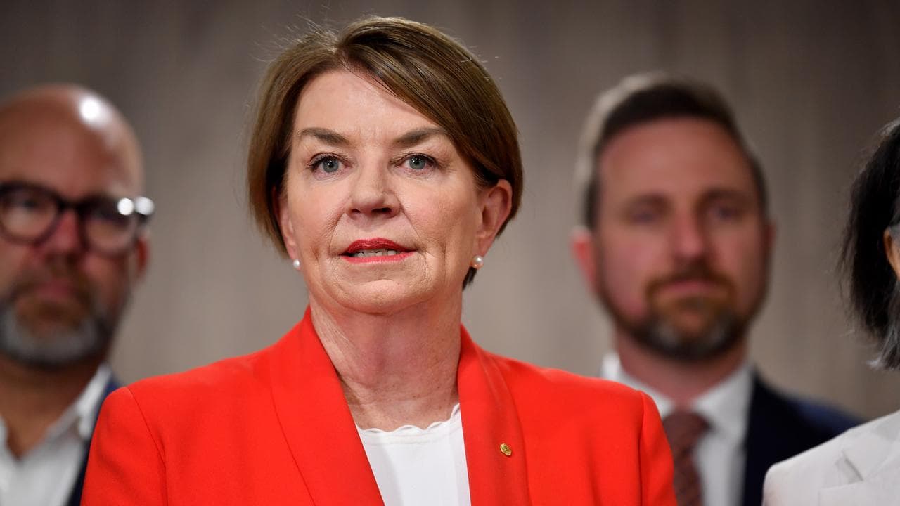 CEO of the Australian Banking Association Anna Bligh speaks to media