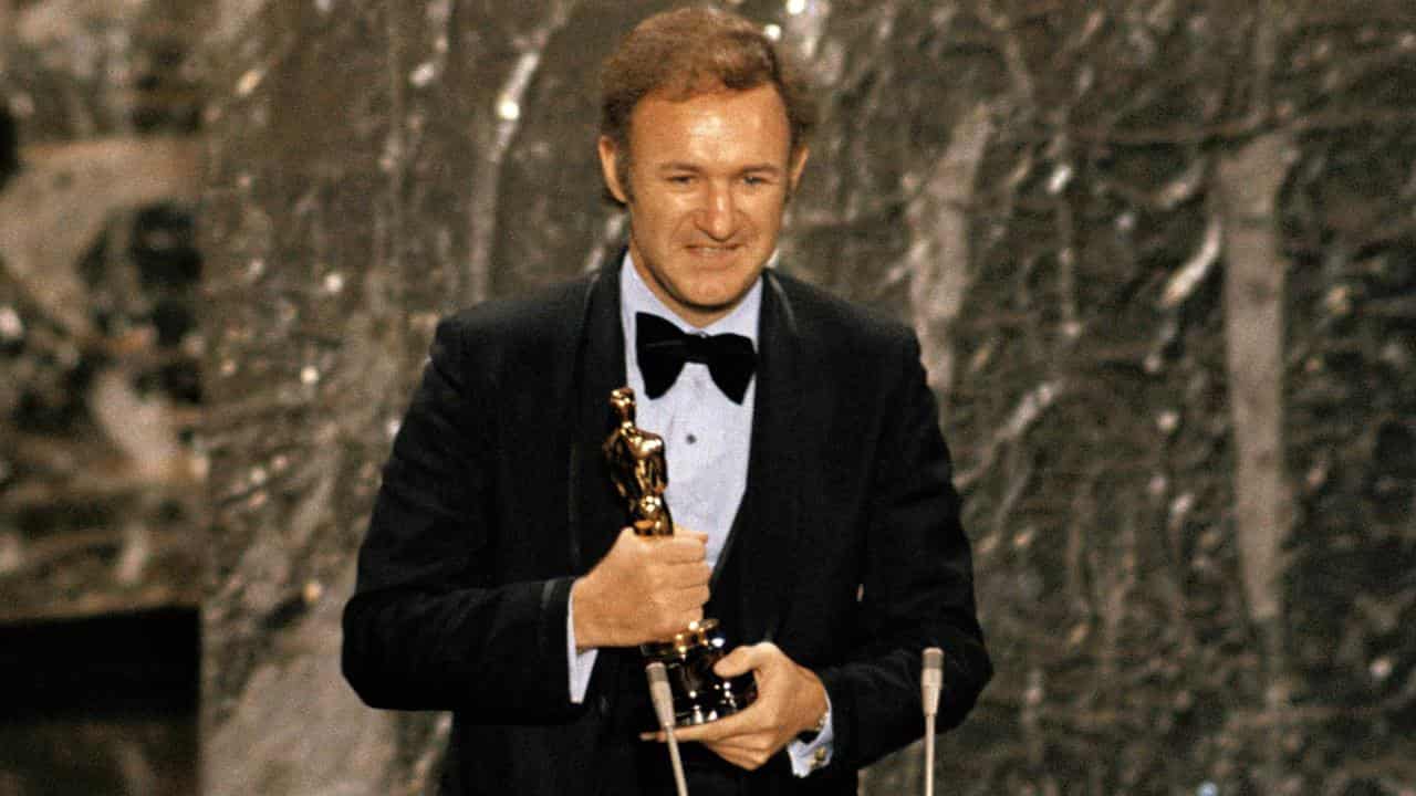 Gene Hackman with one of his Oscars (file image)