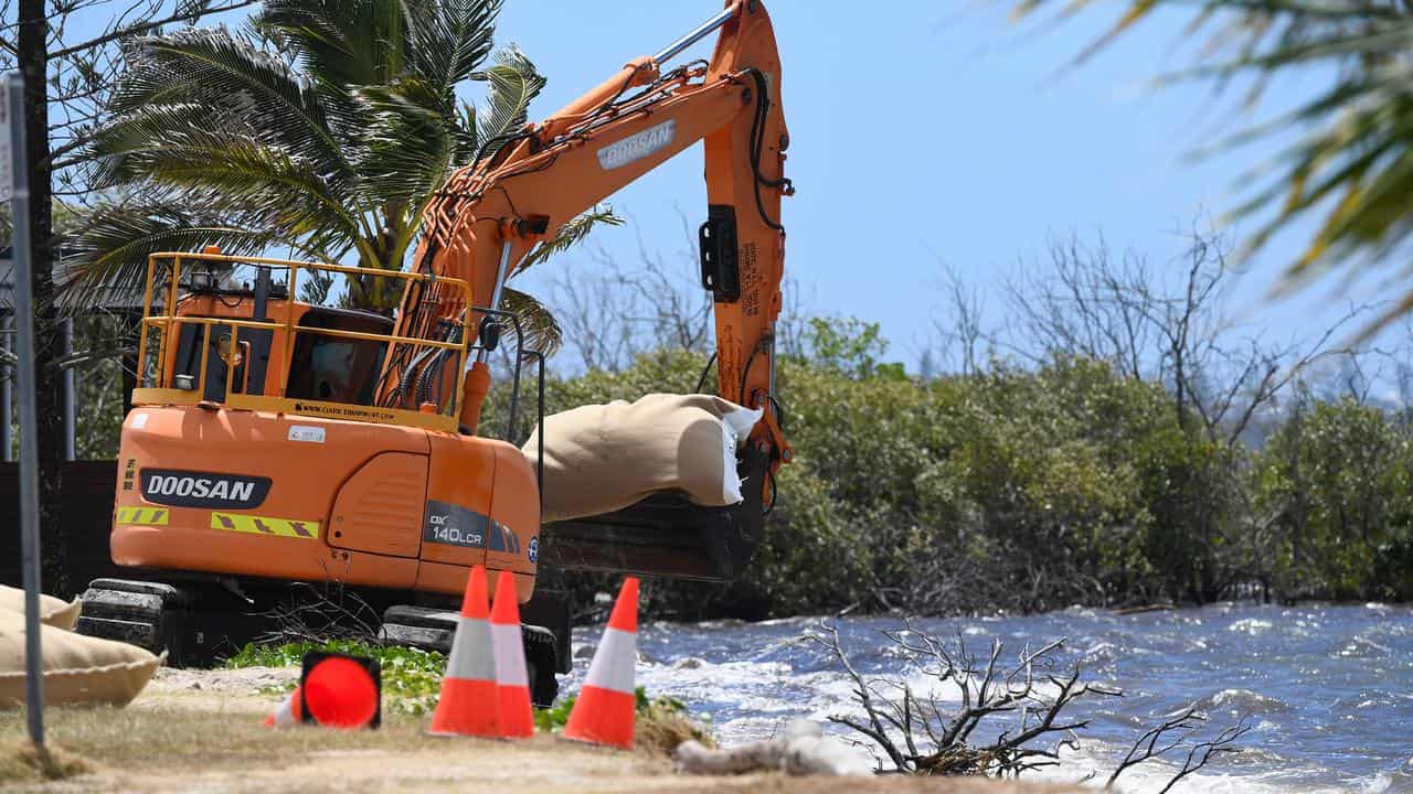 Sandbagging on Bribie Island