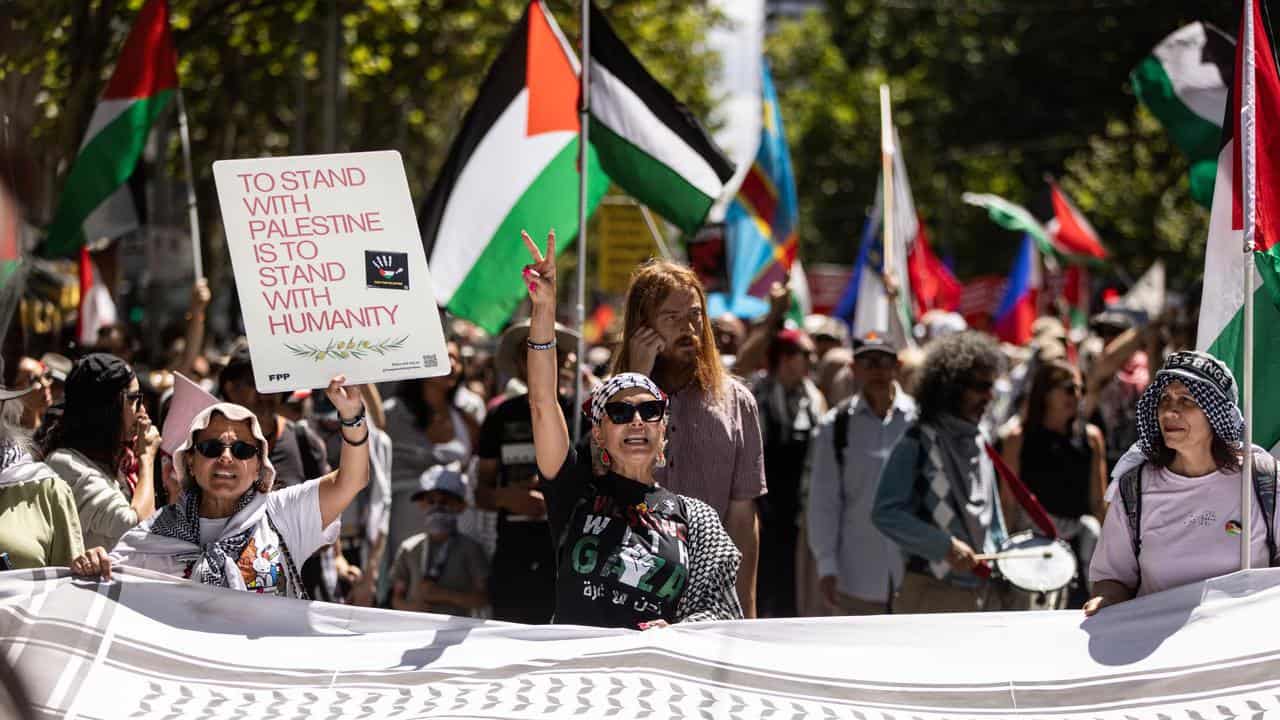 Anti-Zionist Jews and supporters rally against the Gaza war