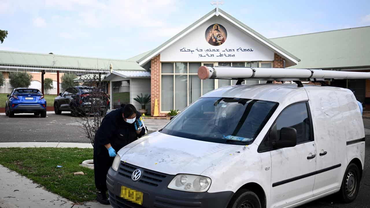 police at Christ The Good Shepherd Church