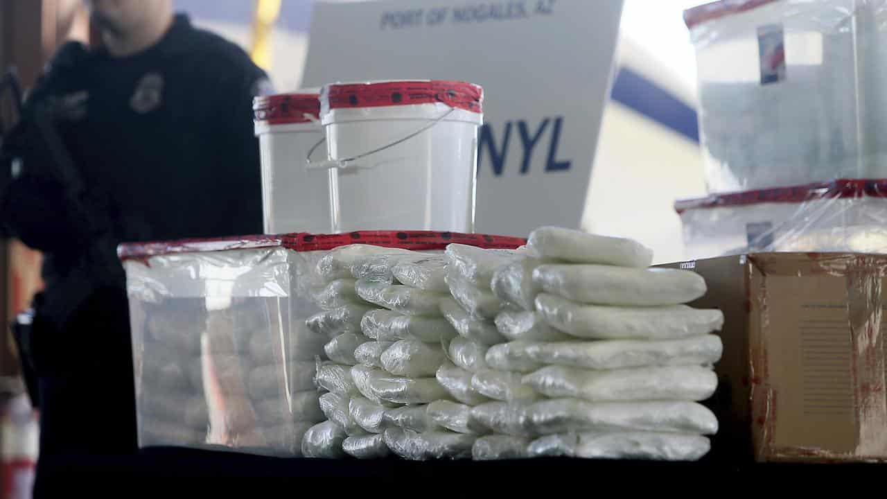 A display of fentanyl and meth (file image)