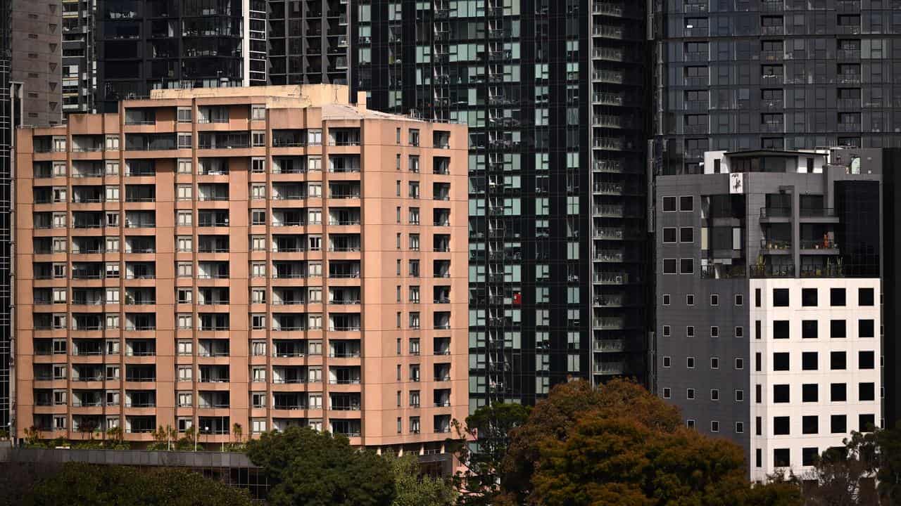 Residential housing in the central business district, Melbourne