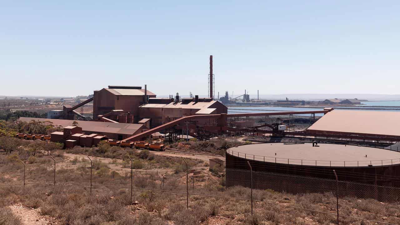 A general view of the Whyalla Steelworks in South Australia