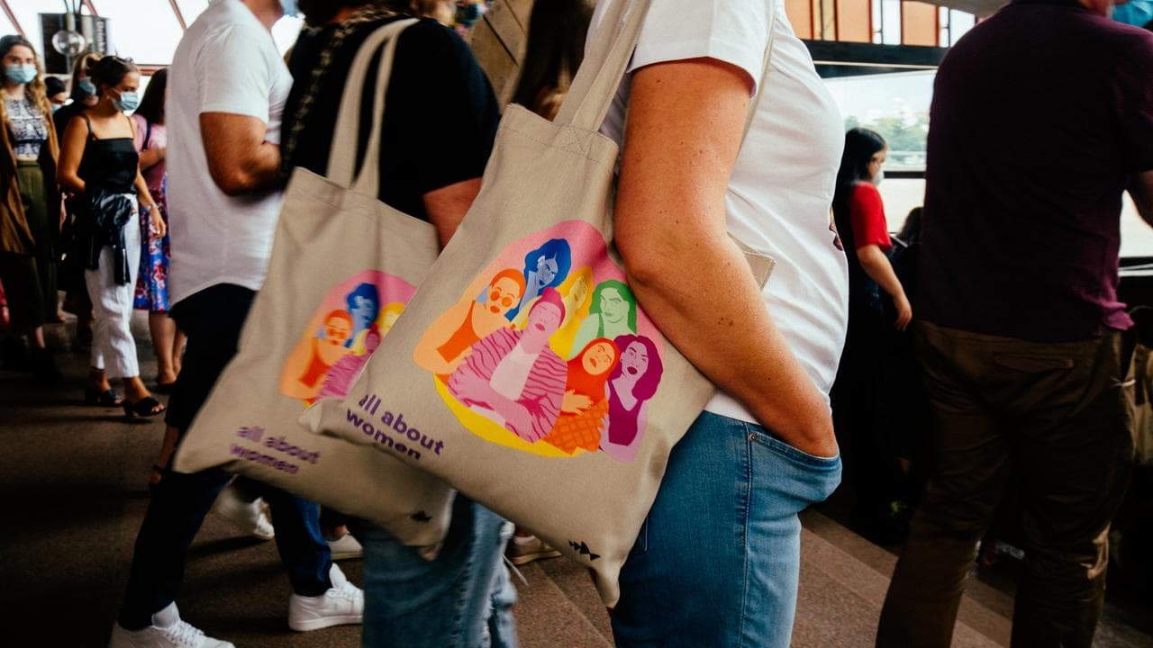Attendees at the All About Women festival at the Sydney Opera House.