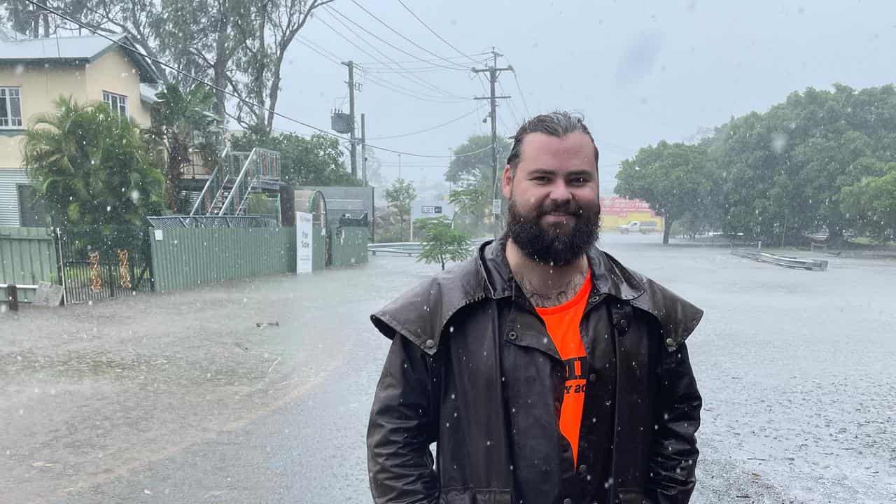 Malcolm Drysdale near his house in Rocklea, Brisbane