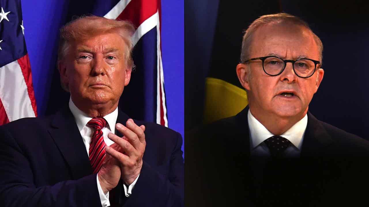 Donald Trump and Anthony Albanese