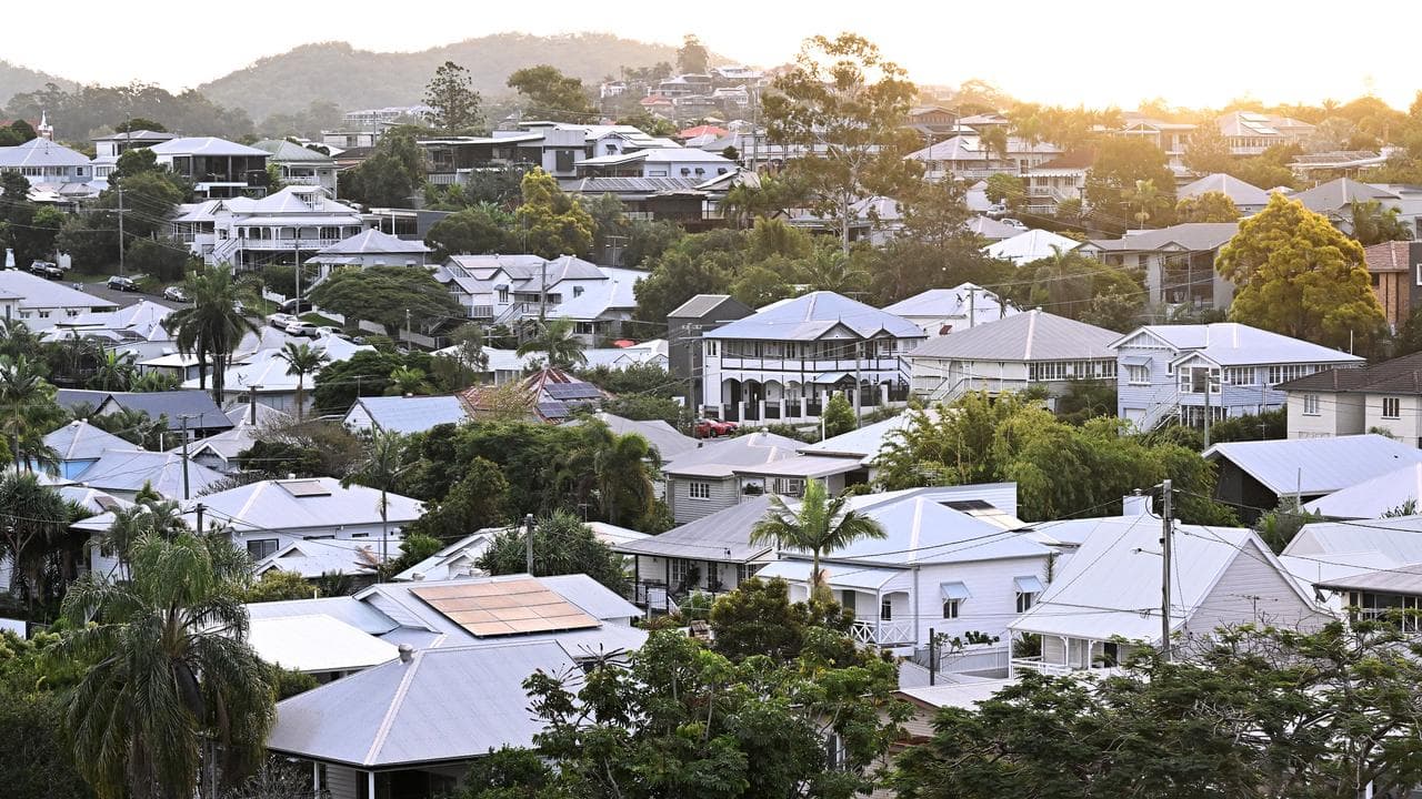 Residential housing in Brisbane suburb Milton