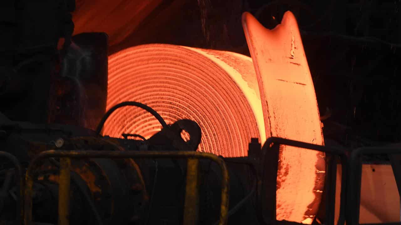 The Port Kembla Steelworks in Wollongong (file image)