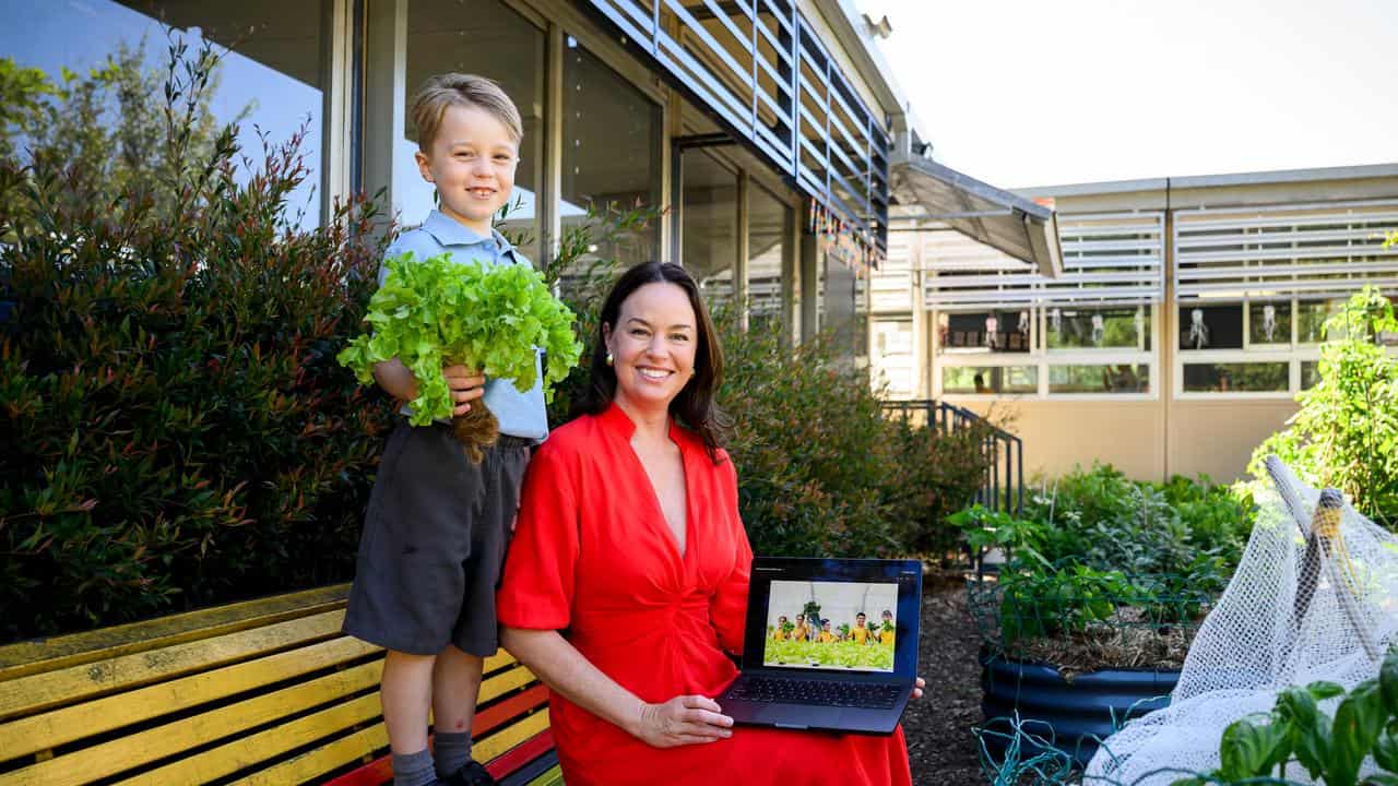 Food Ladder co-founder Kelly McJannett and her son
