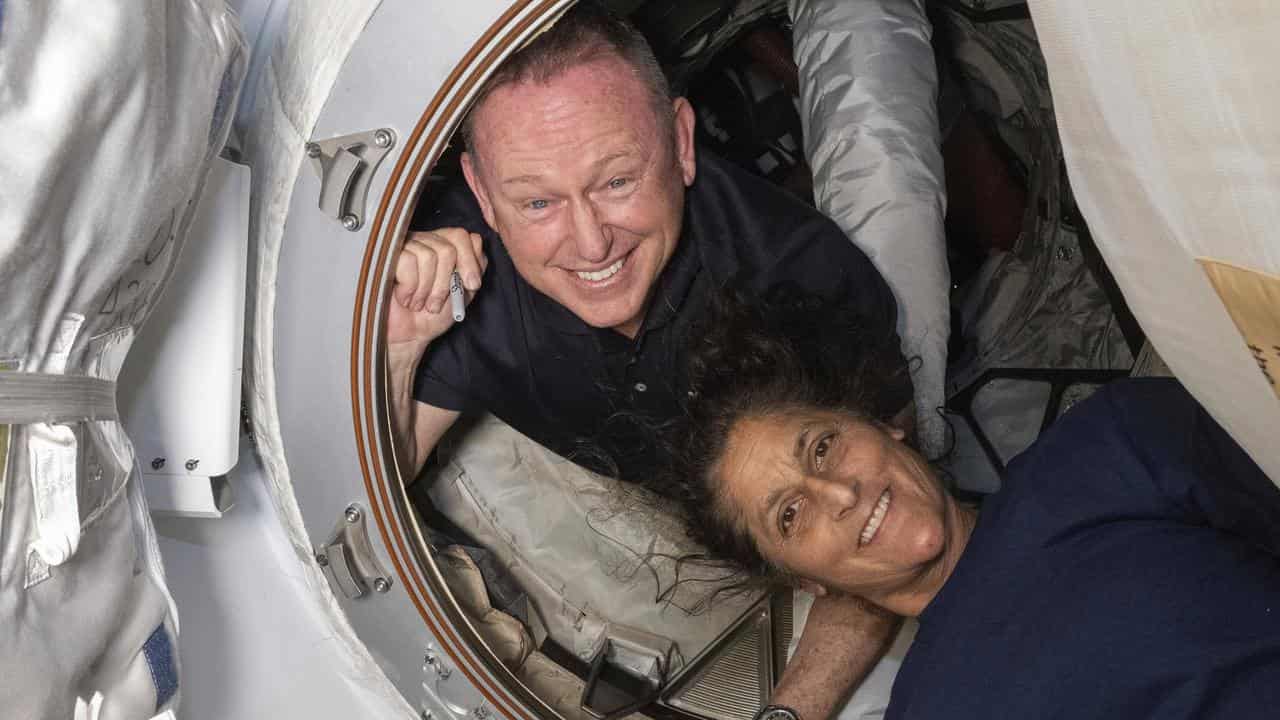 NASA astronauts Butch Wilmore and Suni Williams on the ISS