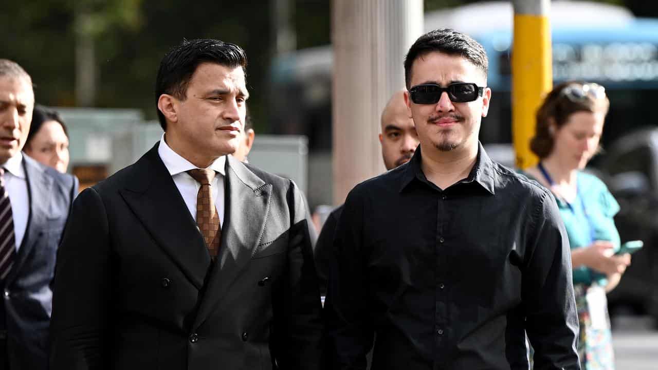 Ahmad Rashad Nadir (right) and lawyer Zemarai Khatiz