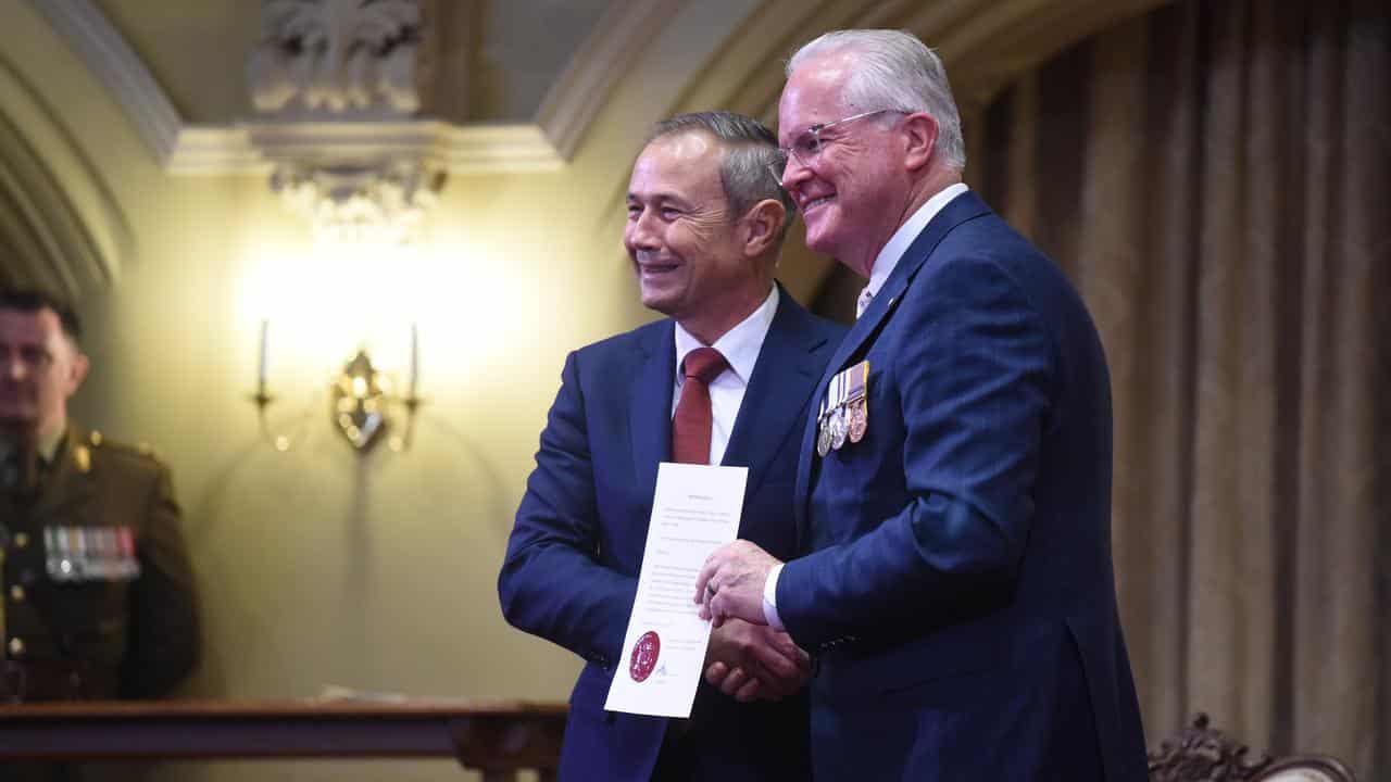 Premier Roger Cook is sworn in