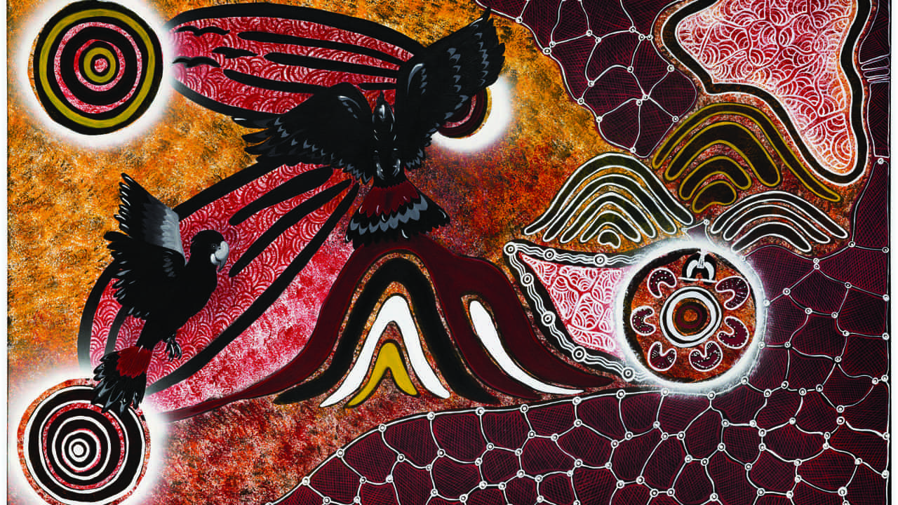Colleen Sam painting