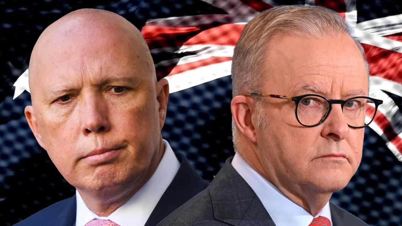 A composite image of Anthony Albanese and Peter Dutton